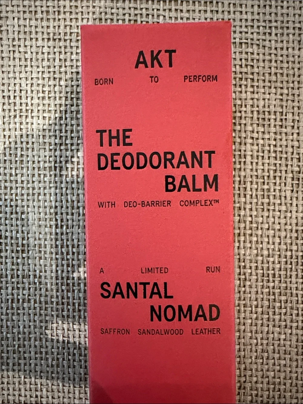 AKT Santal Nomad Deodorant Balm Saffron Sandalwood Leather 50ml brand new